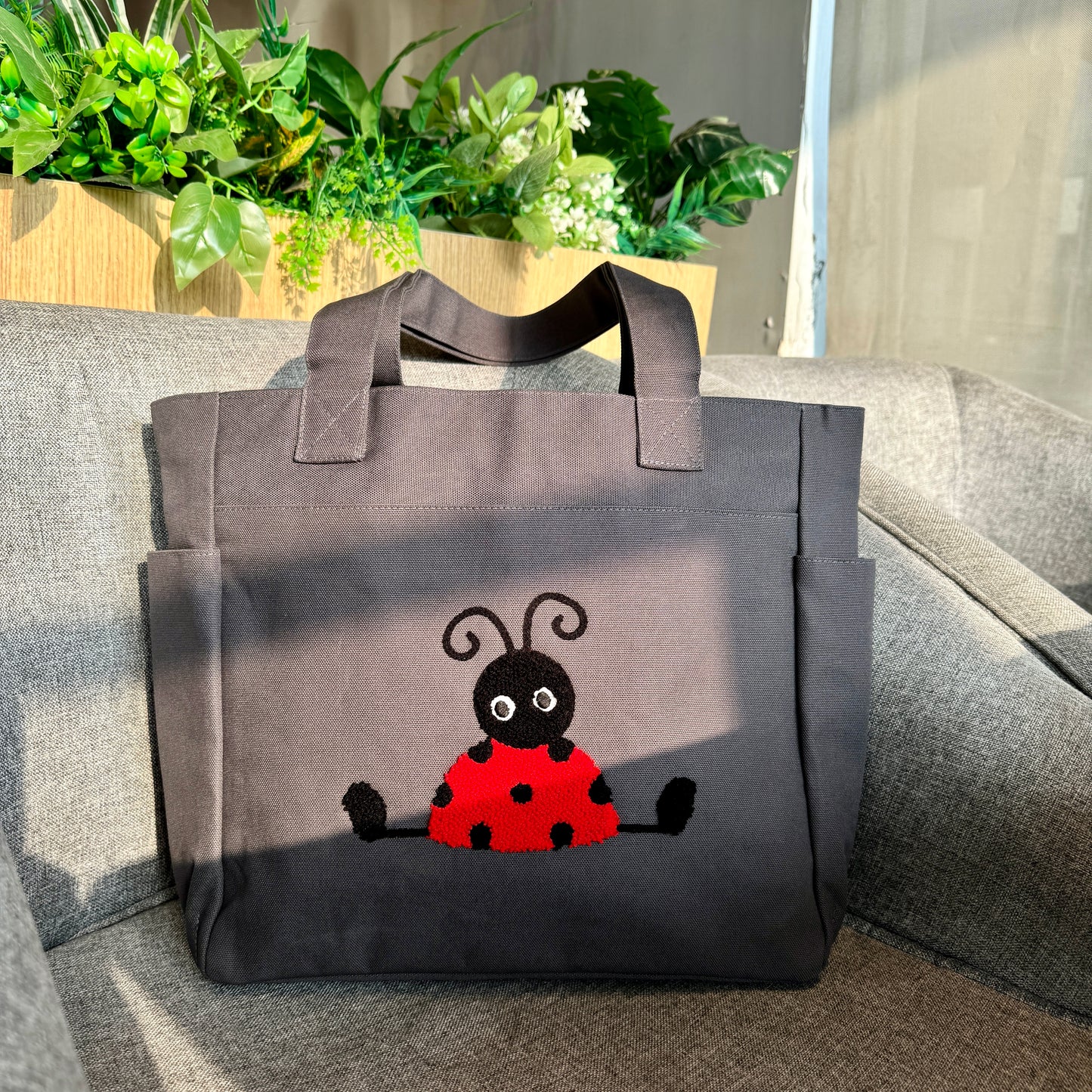 Beetle Tufted Tote Bag π