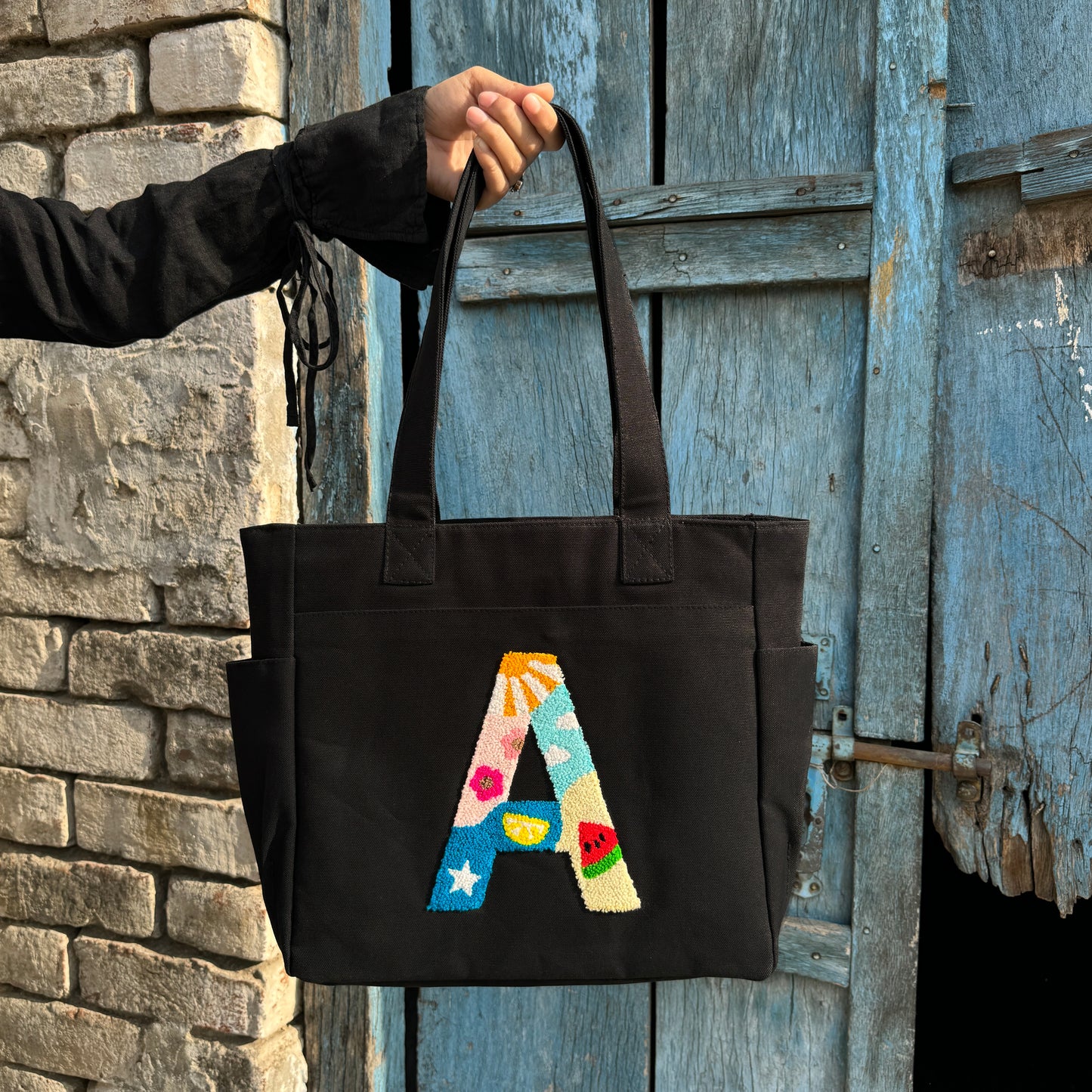 A Tufted Tote Bag