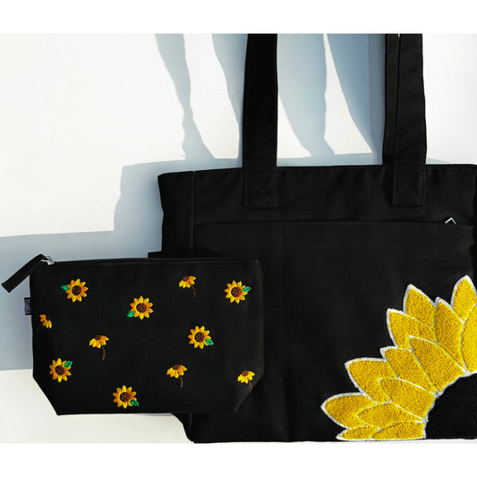 Sunflower Tote + Pouch🌻
