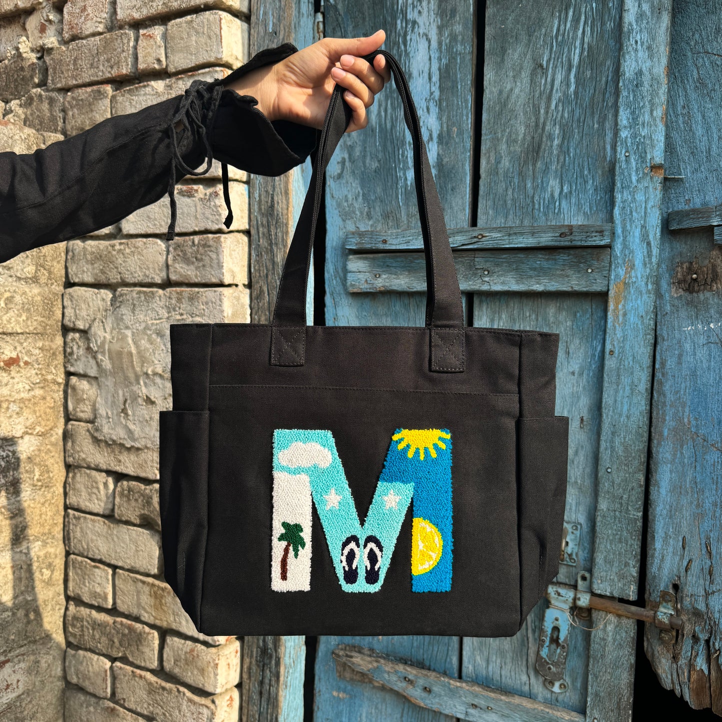 M Tufted Tote Bag