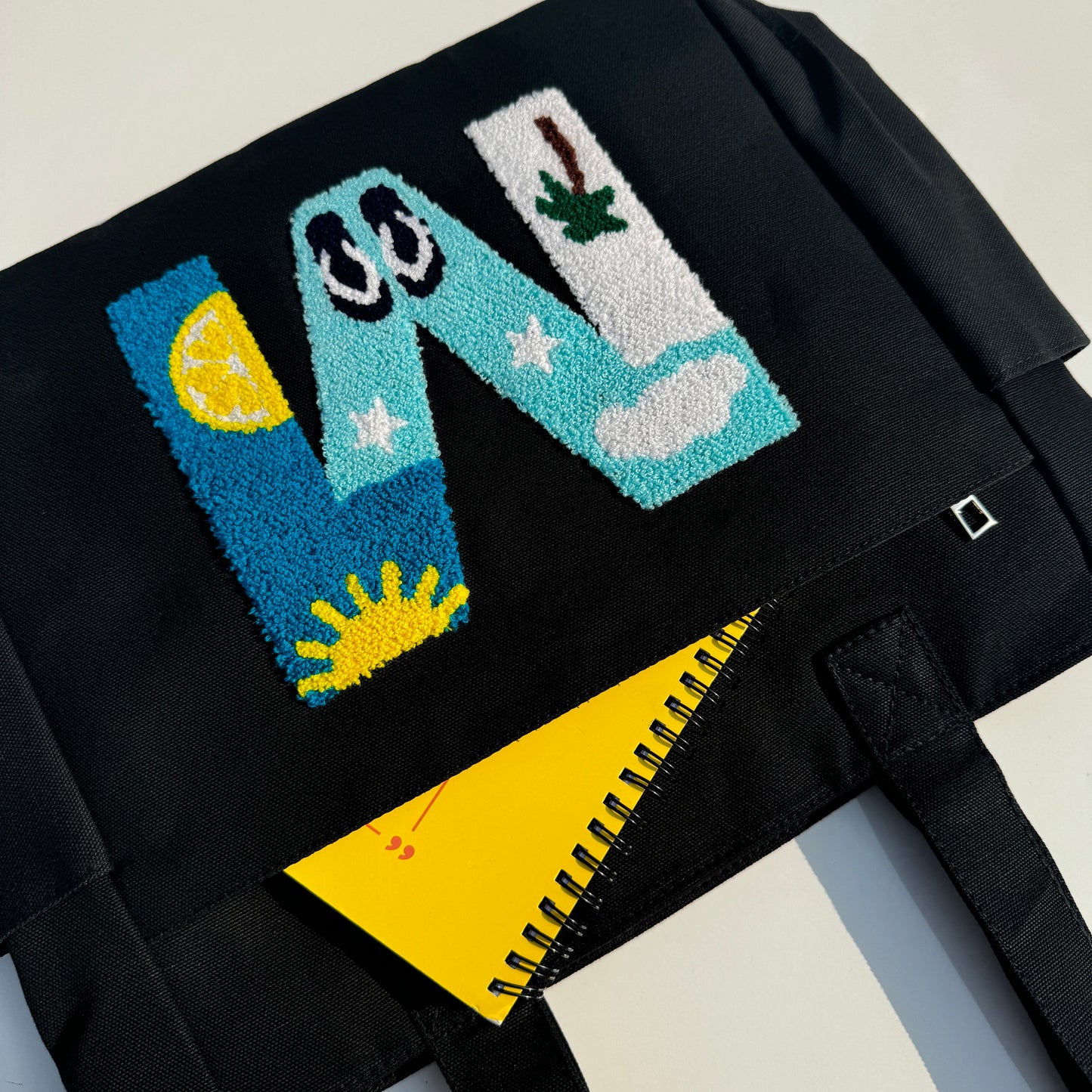 M Tufted Tote Bag