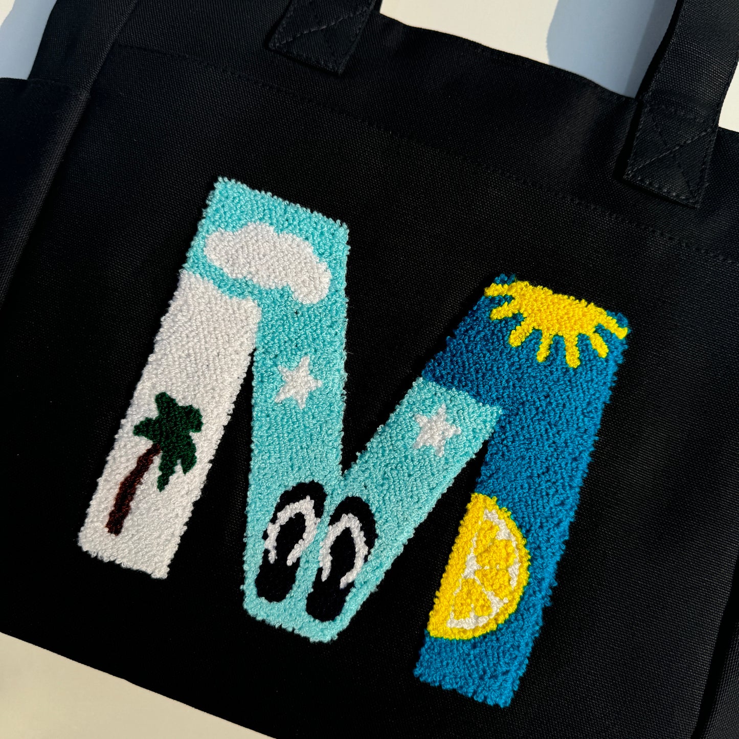 M Tufted Tote Bag