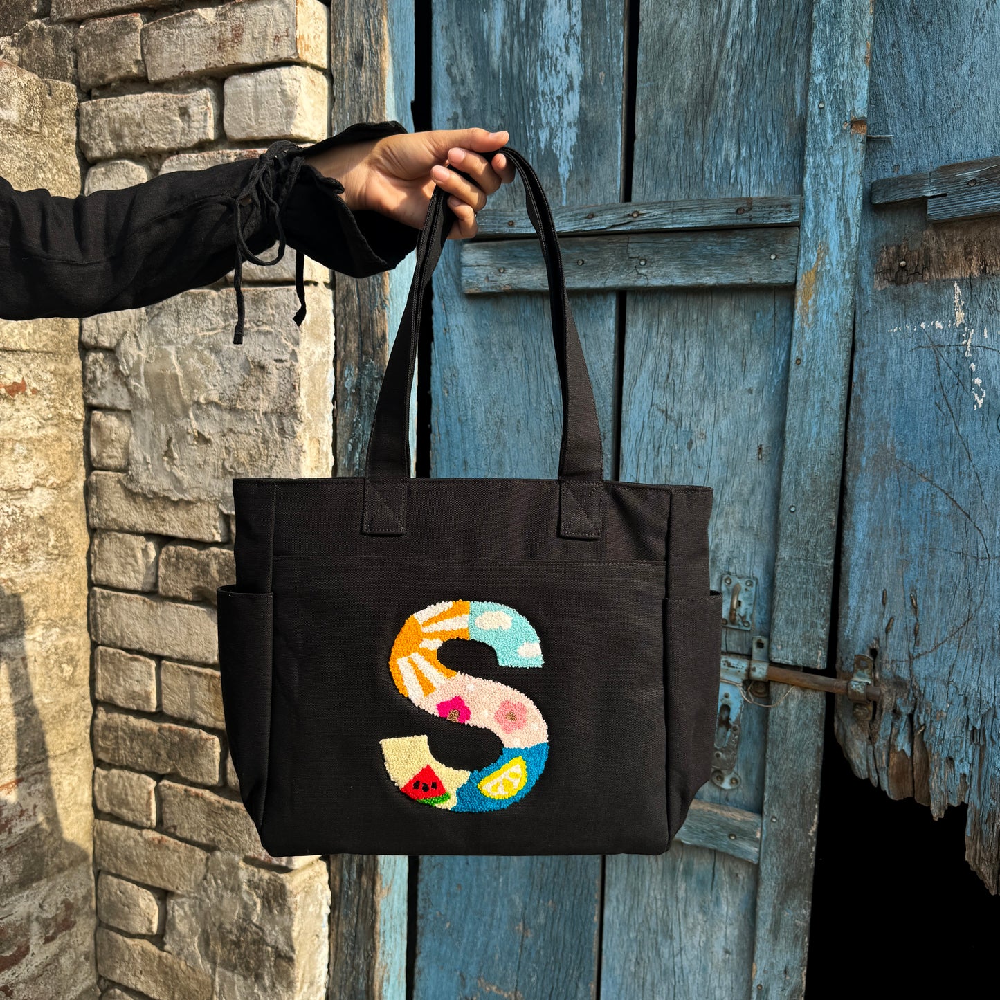 S Tufted Tote Bag