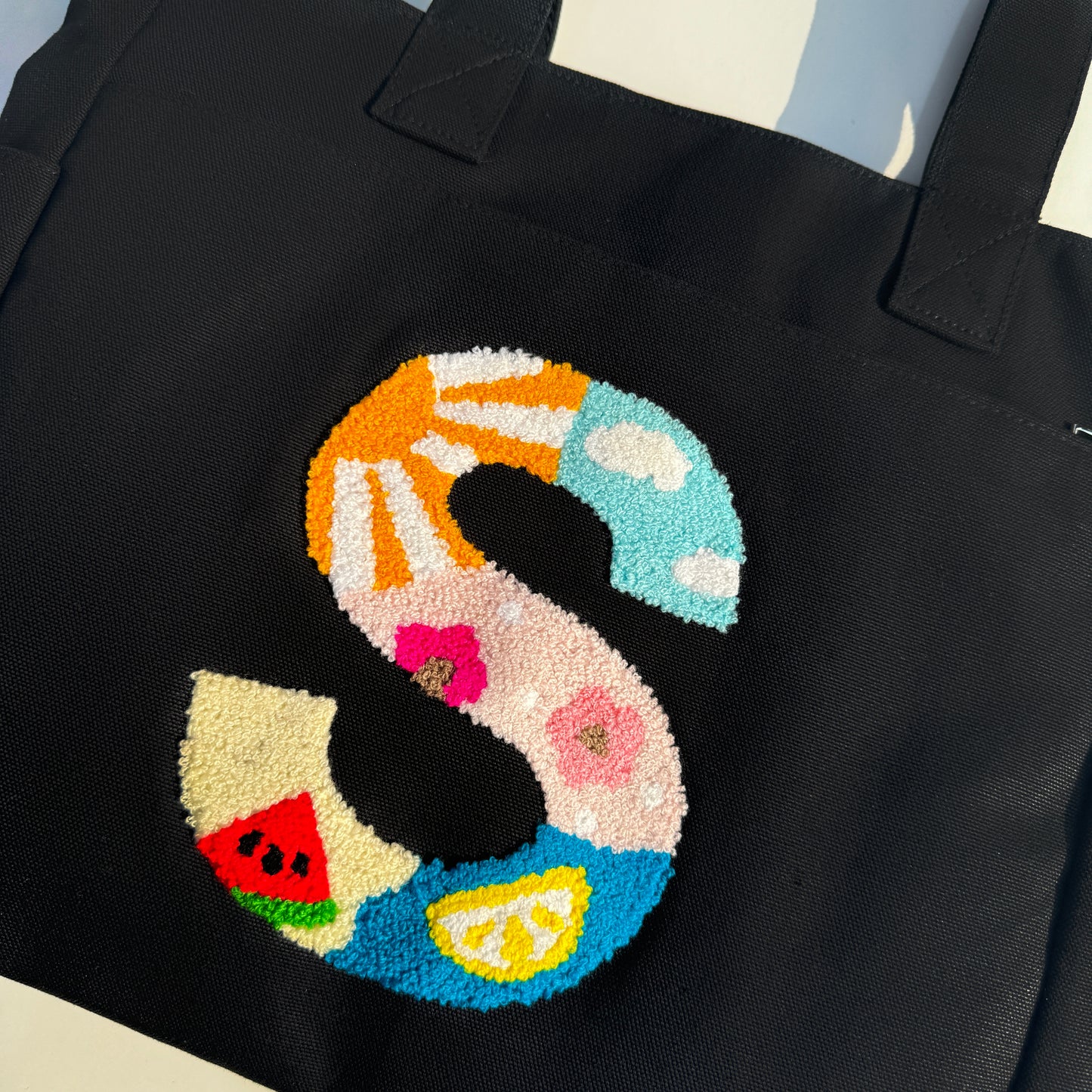 S Tufted Tote Bag