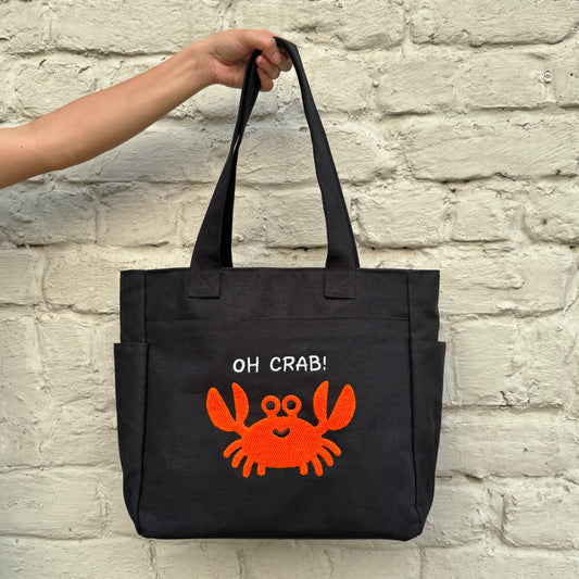 Oh Crab! Tufted Tote Bag π¦
