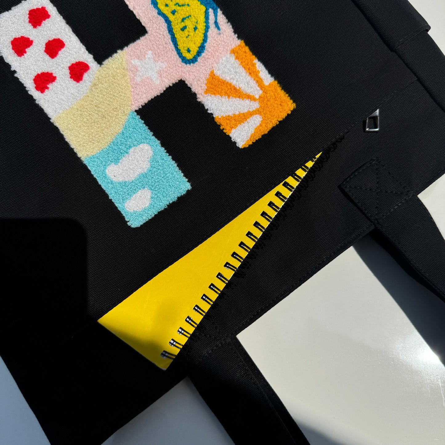 H Tufted Tote Bag