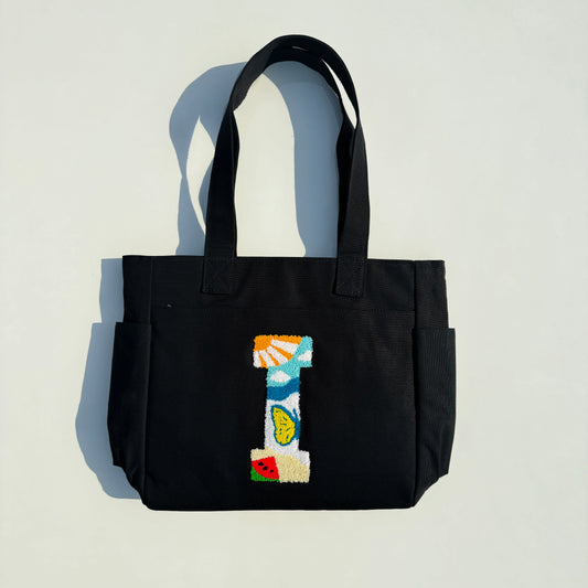 I Tufted Tote Bag
