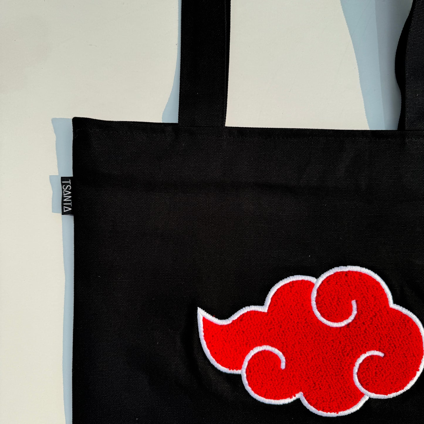 Cloudy Tufted Canvas Tote Bag