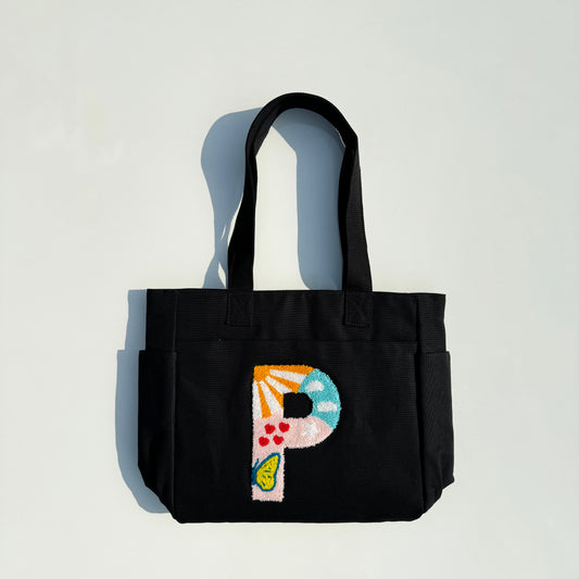 P Tufted Tote Bag