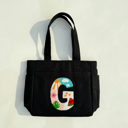 G Tufted Tote Bag