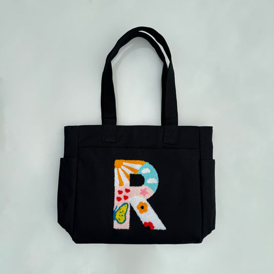 R Tufted Tote Bag