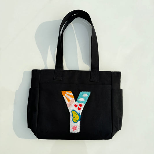 Y Tufted Tote Bag