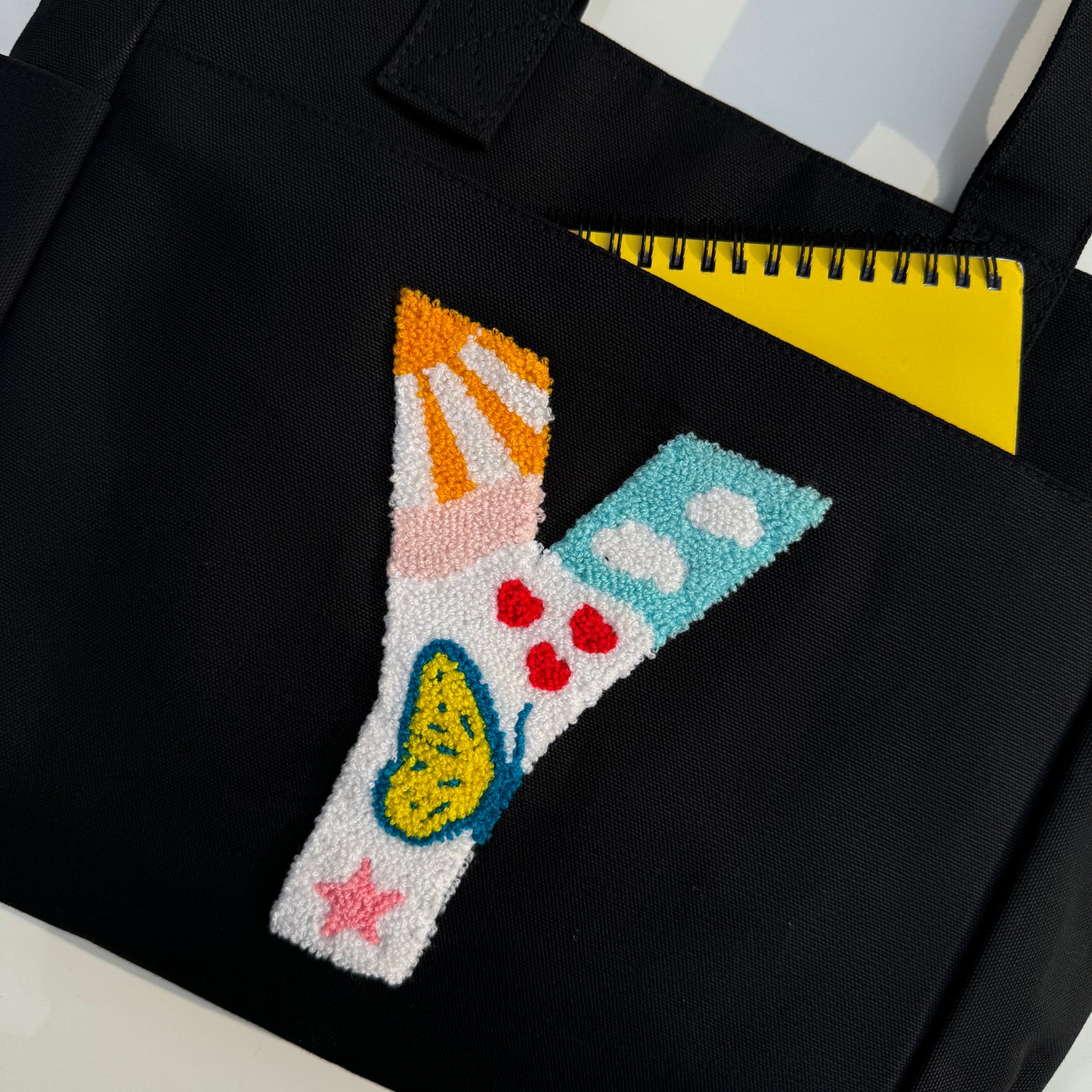 Y Tufted Tote Bag