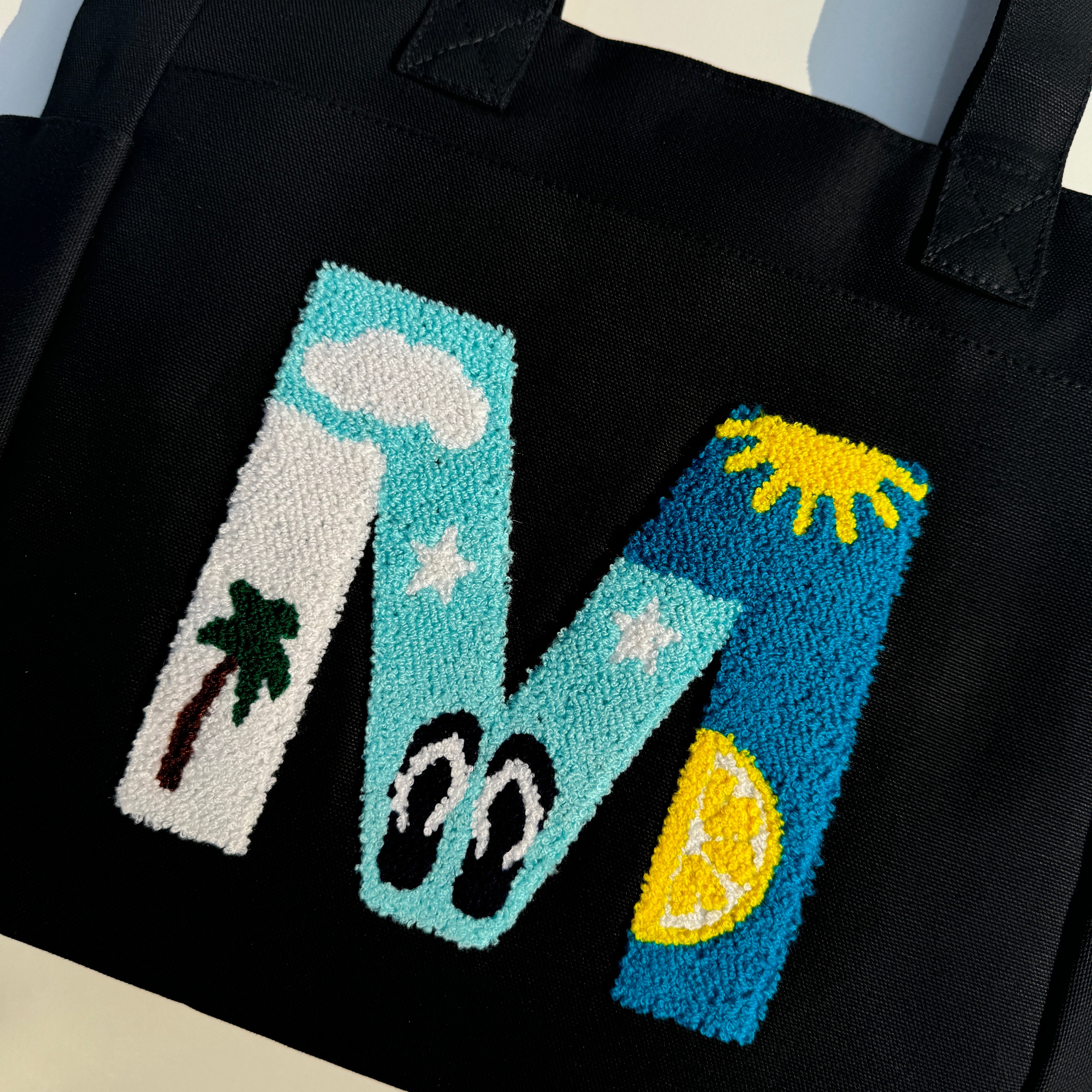 Personalized Letter Tote Bags – Tufted Initials | TSANTA