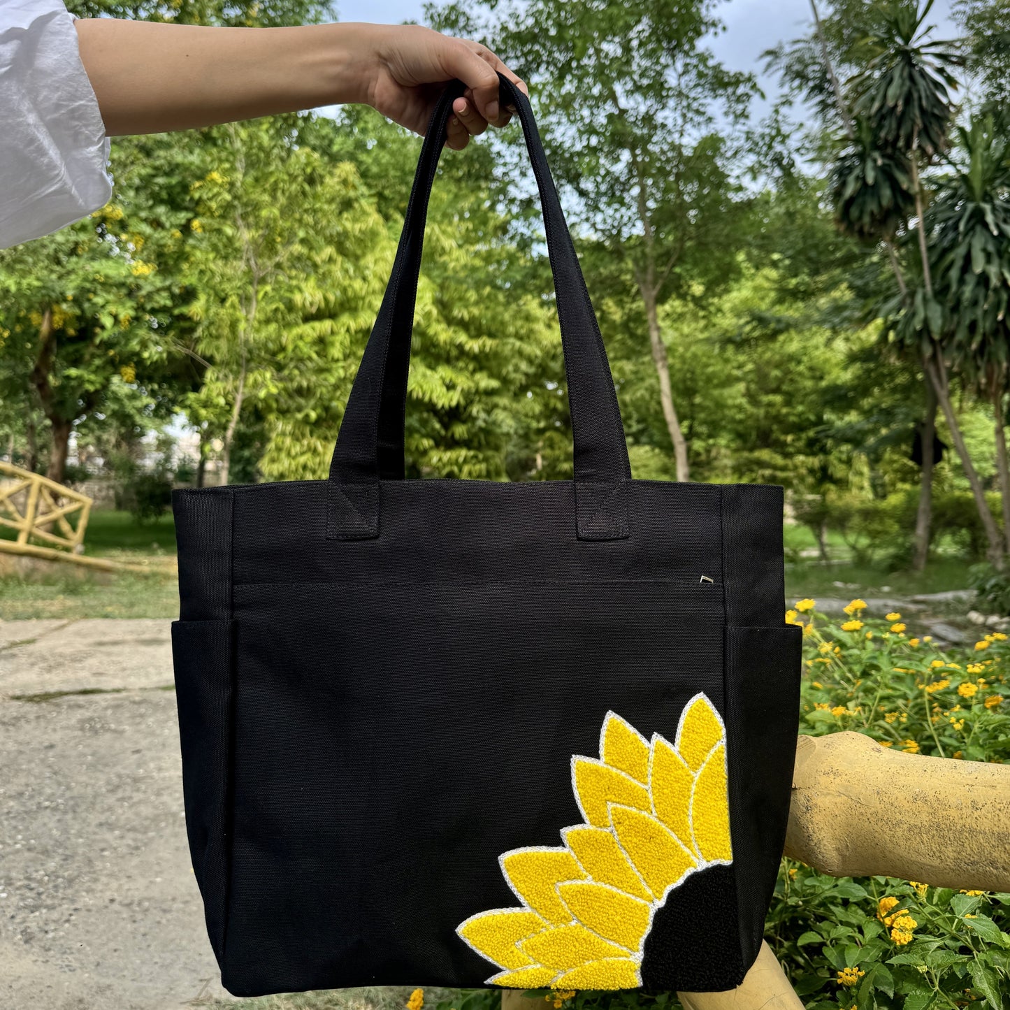 Sunflower Tufted Tote Bag🌻