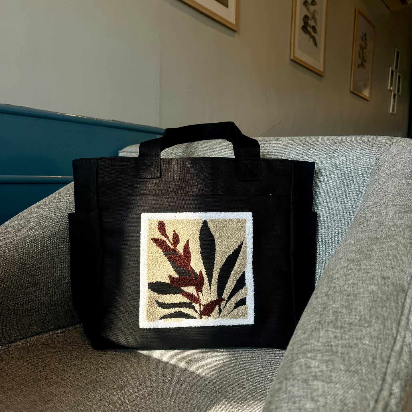 Leafy Tufted Tote Bag 🌿