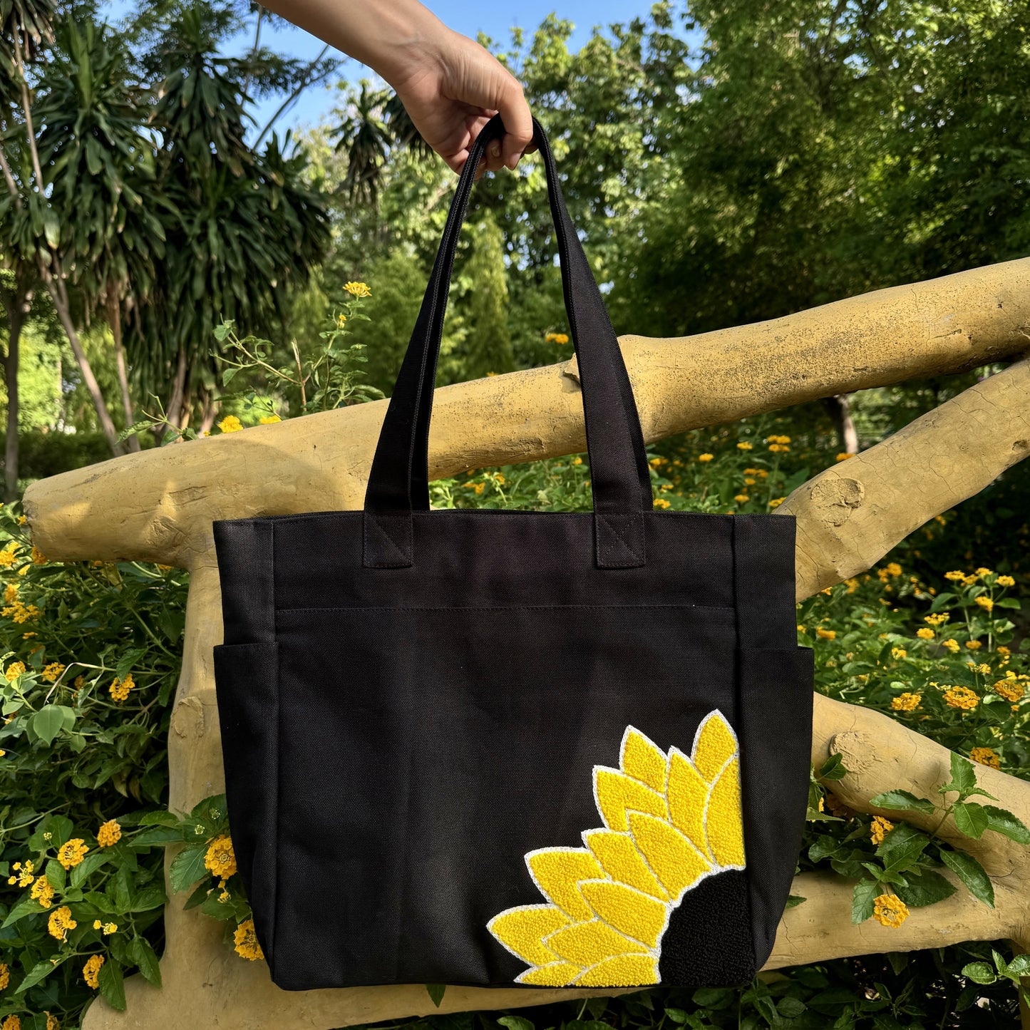 Sunflower Tufted Tote Bag🌻