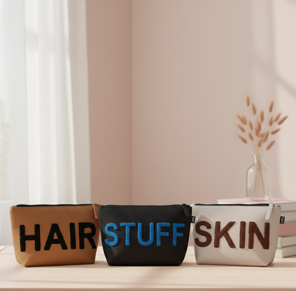 Hair Skin Stuff Pouch (Set of 3)