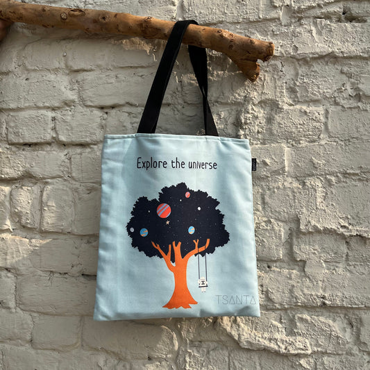 Explore the universe tote