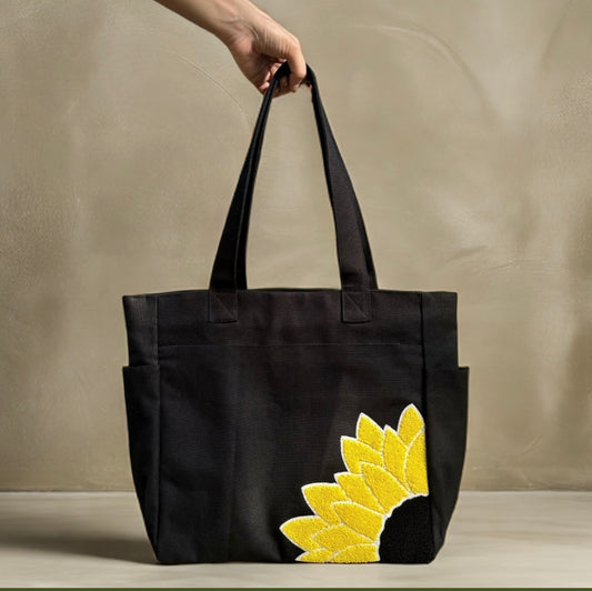 Sunflower Tufted Tote Bag🌻