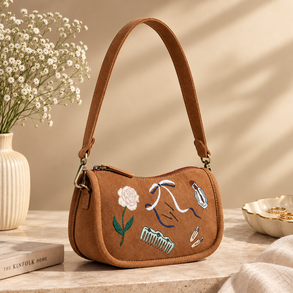 Roses & Ribbons Shoulder Bag