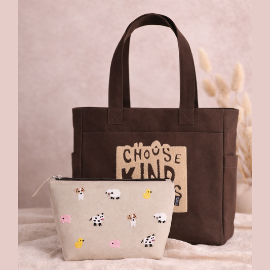 Kindness Tote + Pouch