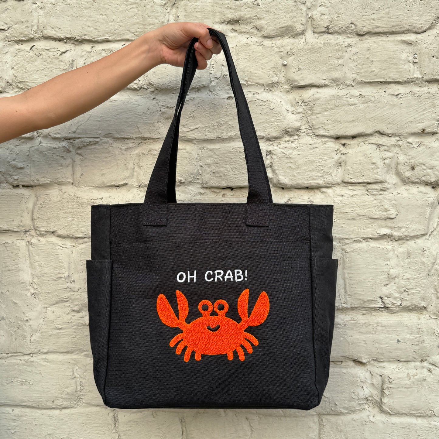 Oh Crab! Tufted Tote Bag 🦀