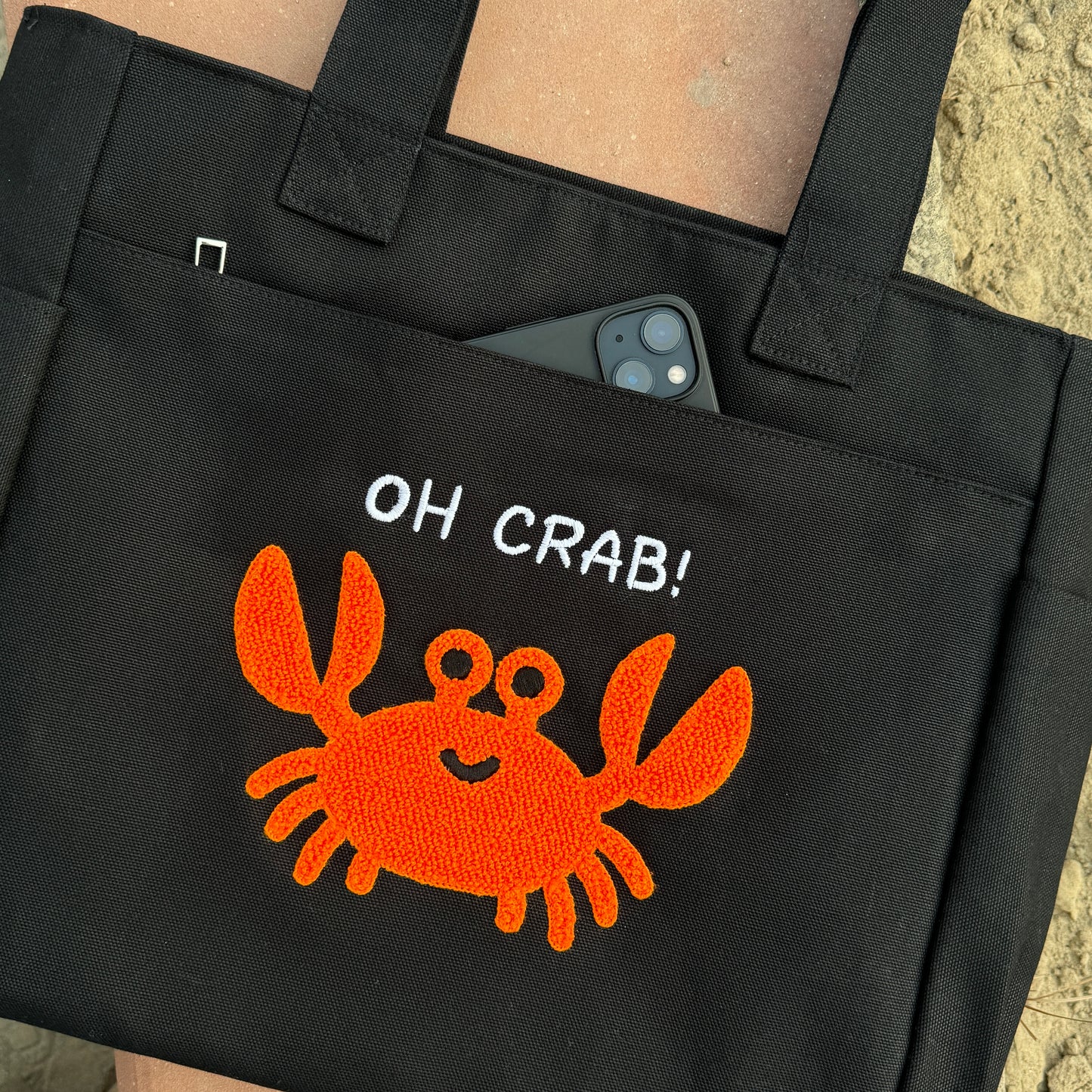 Oh Crab! Tufted Tote Bag 🦀