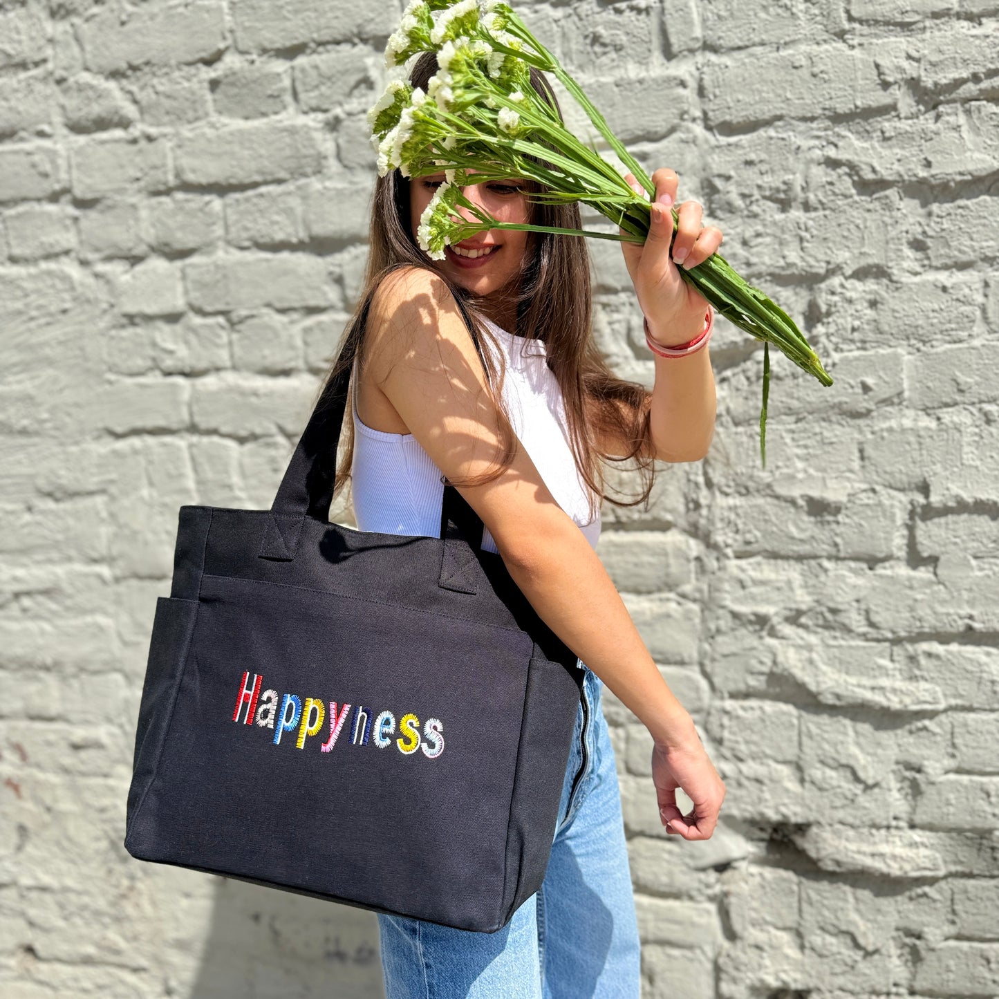 Happyness Tote Bag