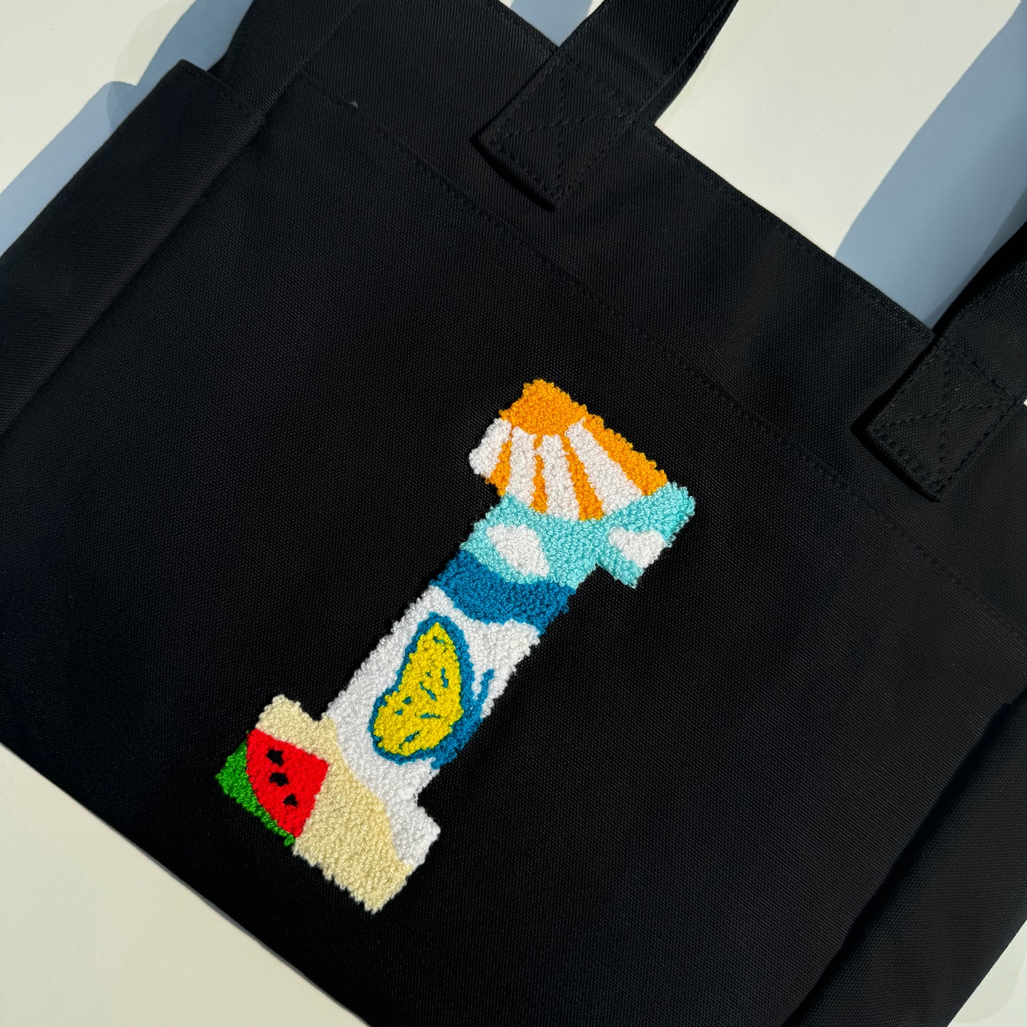 I Tufted Tote Bag