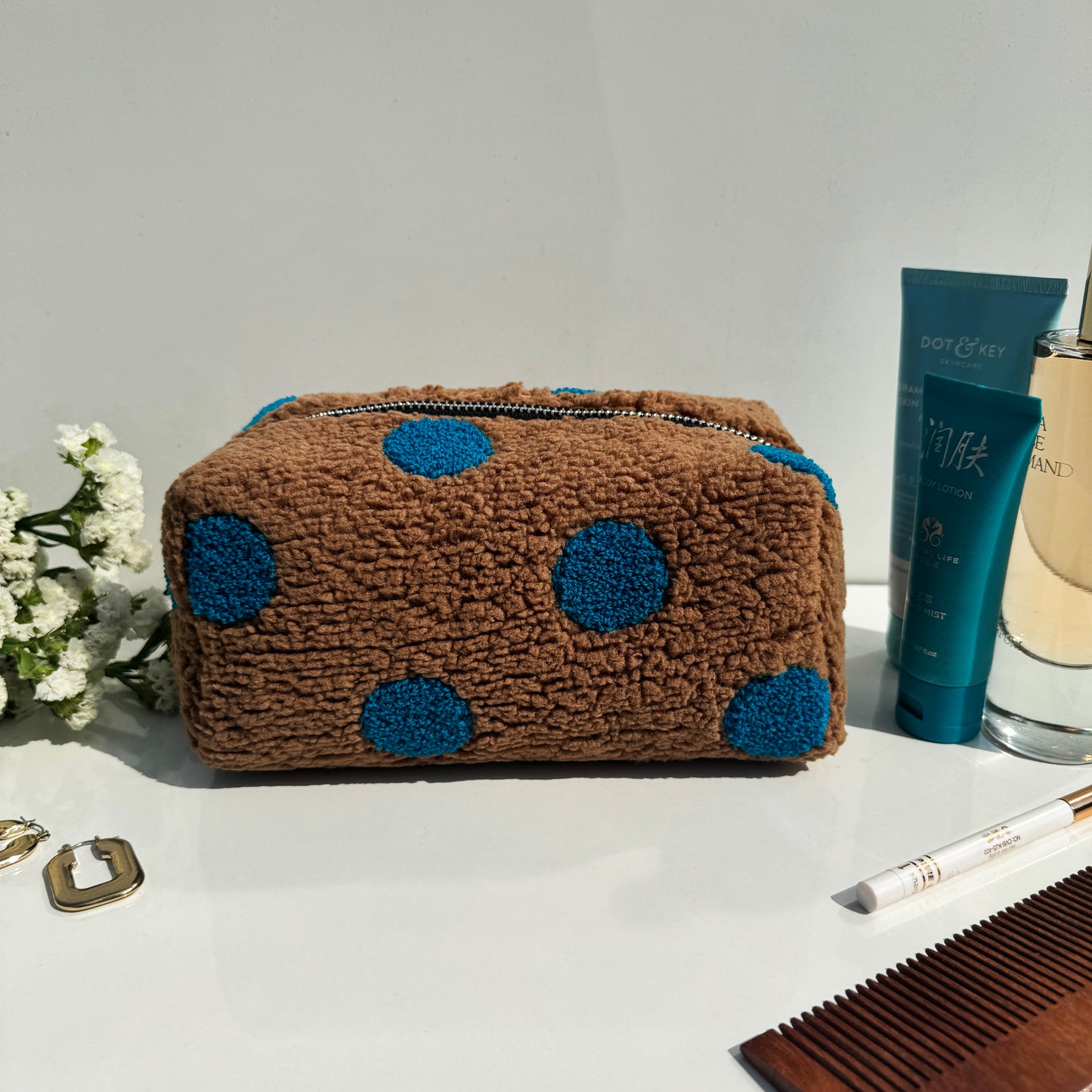 Polka Tufted Pouch