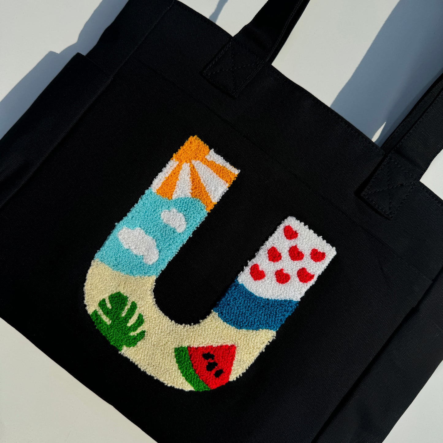 U Tufted Tote Bag