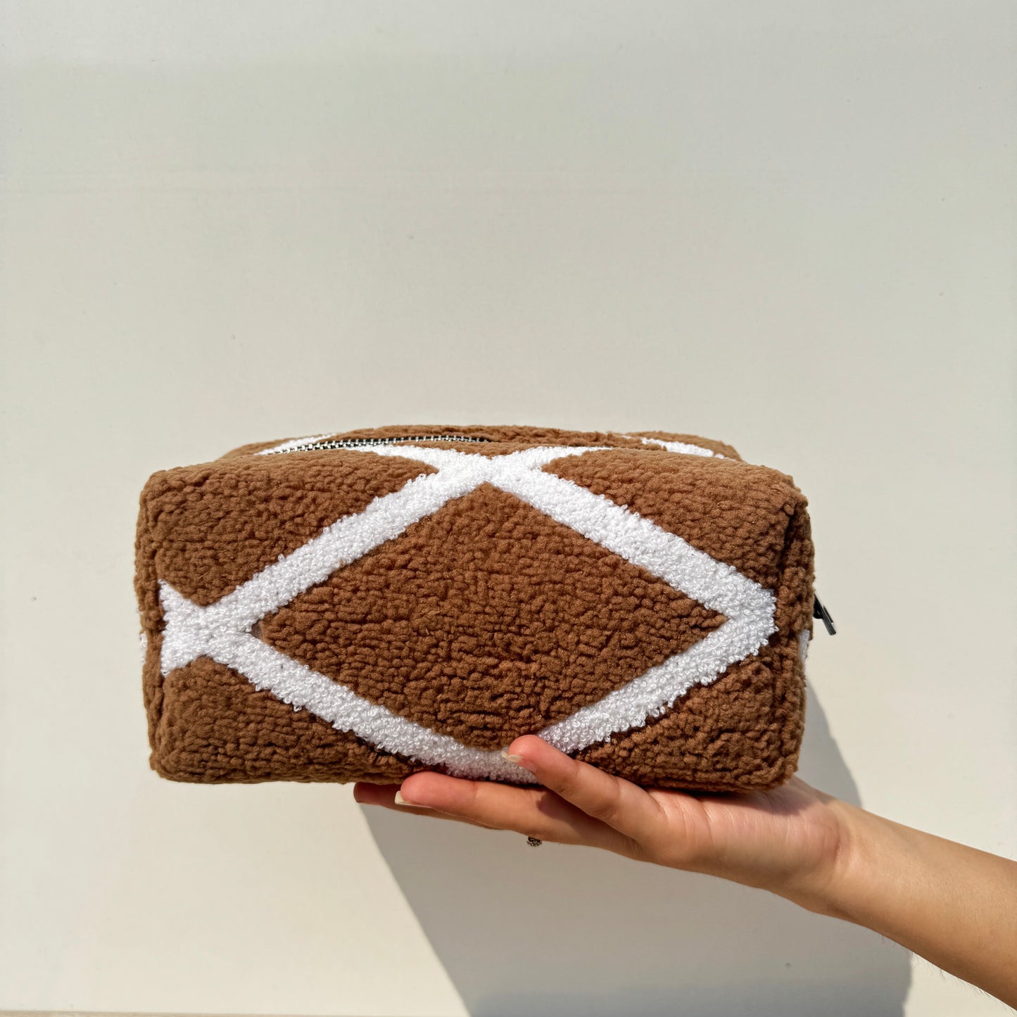 Geometrical Tufted Pouch