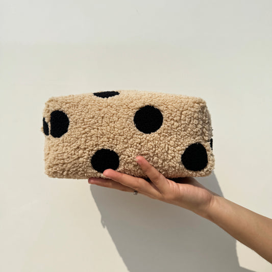 Polka Tufted Pouch